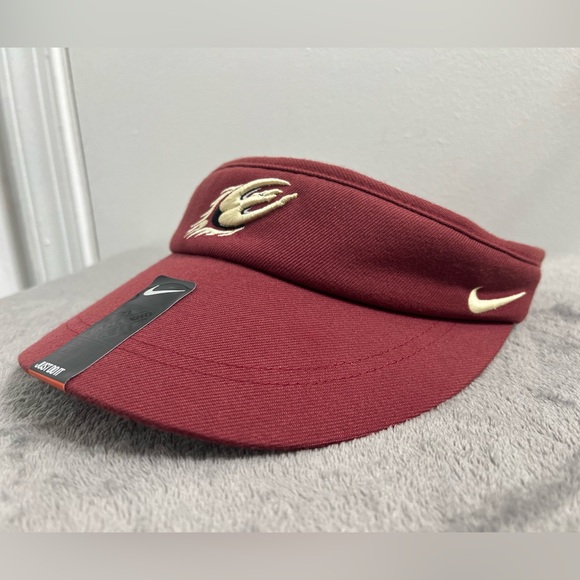 Nike Elon University Phoenix Maroon Visor with Embroidered Logo - Picture 10 of 12